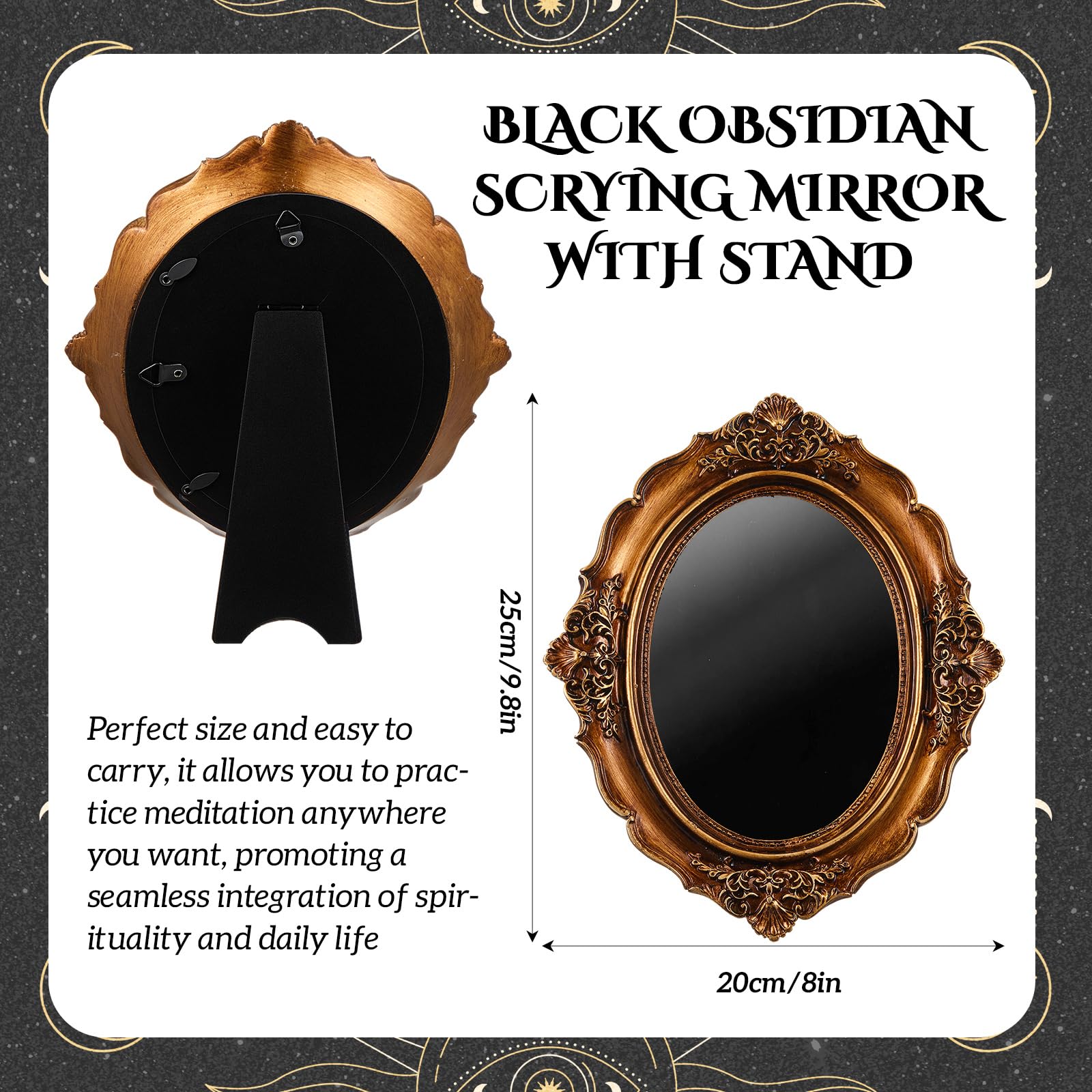 服/ファッション Xeonix: Black Obsidian Pendulum Scrying Amazon.com: JIEXUAN Black Obsidian Scrying Mirror, Obsidian Feng